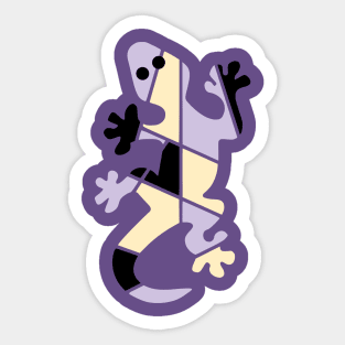 Three-color Lizard Sticker